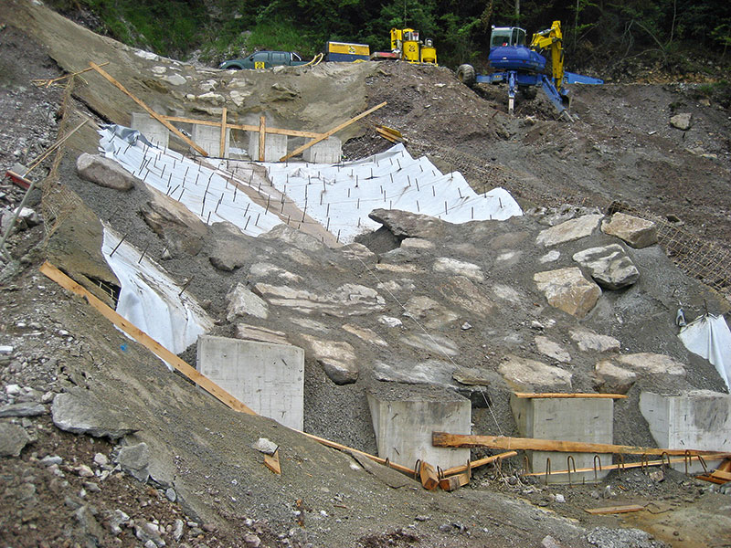 DSI Seal Waterproofing System protects Torrent Embankment following a Landslide DSI Seal Waterproofing System protects Torrent Embankment following a Landslide