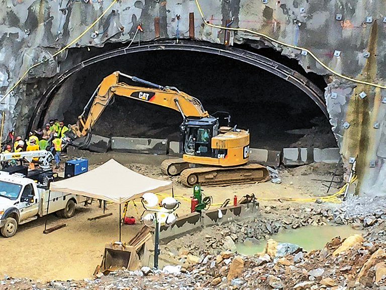 Fast Emergency Reaction: DSI Steel Ribs ensure Safe Advancement of the Drumanard Tunnel Fast Emergency Reaction: DSI Steel Ribs ensure Safe Advancement of the Drumanard Tunnel